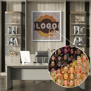 Corporate Photo Mosaic: Logo & Team Portraits
