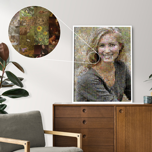 Custom Photo Mosaic Portrait Artwork