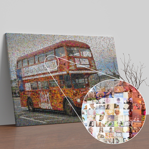 London Double-Decker Photo Mosaic