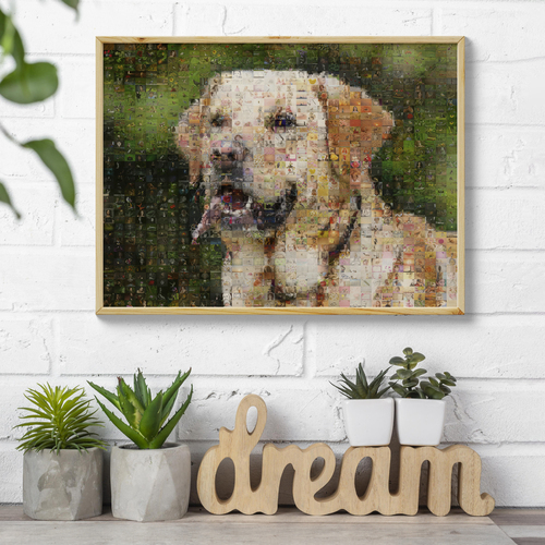 Custom Dog Photo Mosaic