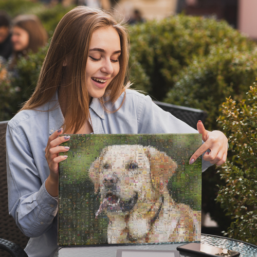 Custom Dog Photo Mosaic