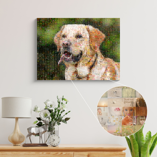 Custom Dog Photo Mosaic