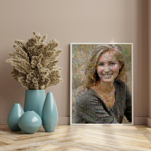 Custom Photo Mosaic Portrait Artwork