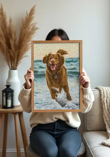 Custom Dog Photo Mosaic