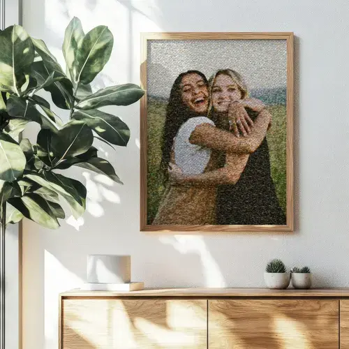 Custom Couple Photo Mosaic - Unique Gift Idea
