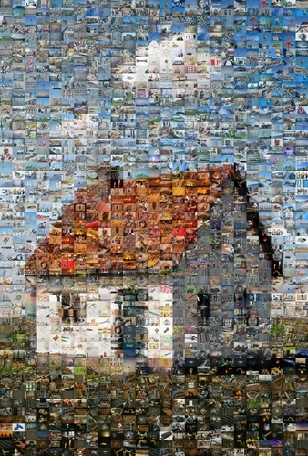 Create Your House Photo Mosaic Online from Many Construction Photos - Start Now