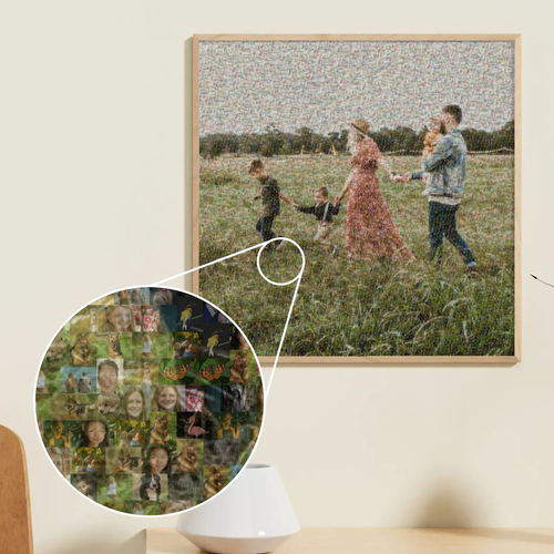 Year-in-Review Photo Mosaic from Many Photos