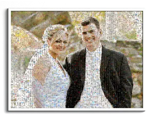 Create a Personalized Wedding Photo Mosaic Gift