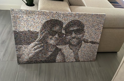 Customer Photo by Adrián for Review Print Photo Mosaic [Online] Canvas 90x60cm