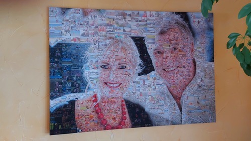 Customer Photo by Klaus for Review Print Photo Mosaic [Software] Canvas 100x70cm