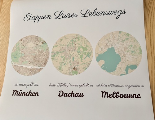 Customer Photo by Linda for Review Print City Map Poster 70x70cm