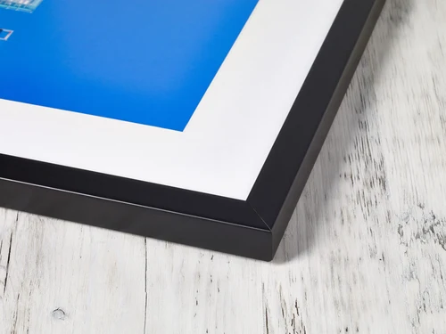 Frame corner with mount